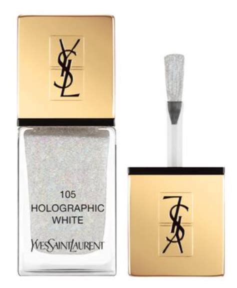 holographic white nail polish ysl|ysl beauty nail varnish.